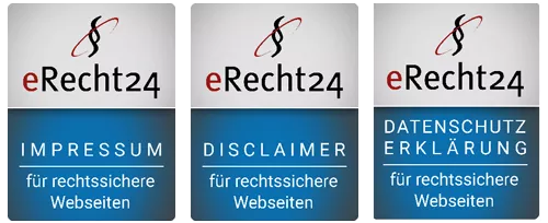 eRecht24 Siegel für rechtssichere webseiten